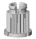 Dornbracht Sabitleme kapağı , beyaz Ø 15 x 12 mm 