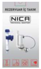 Kablolu Boşaltma ve Pirinç Bağlantılı Doldurma İç Takım Seti 3-6 Lt